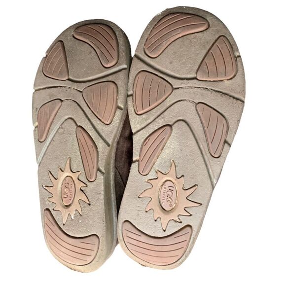 Ugg Knightsbridge Brown Tall Sherpa Lined Zipper Back Boots Sz 8 - Picture 5 of 8